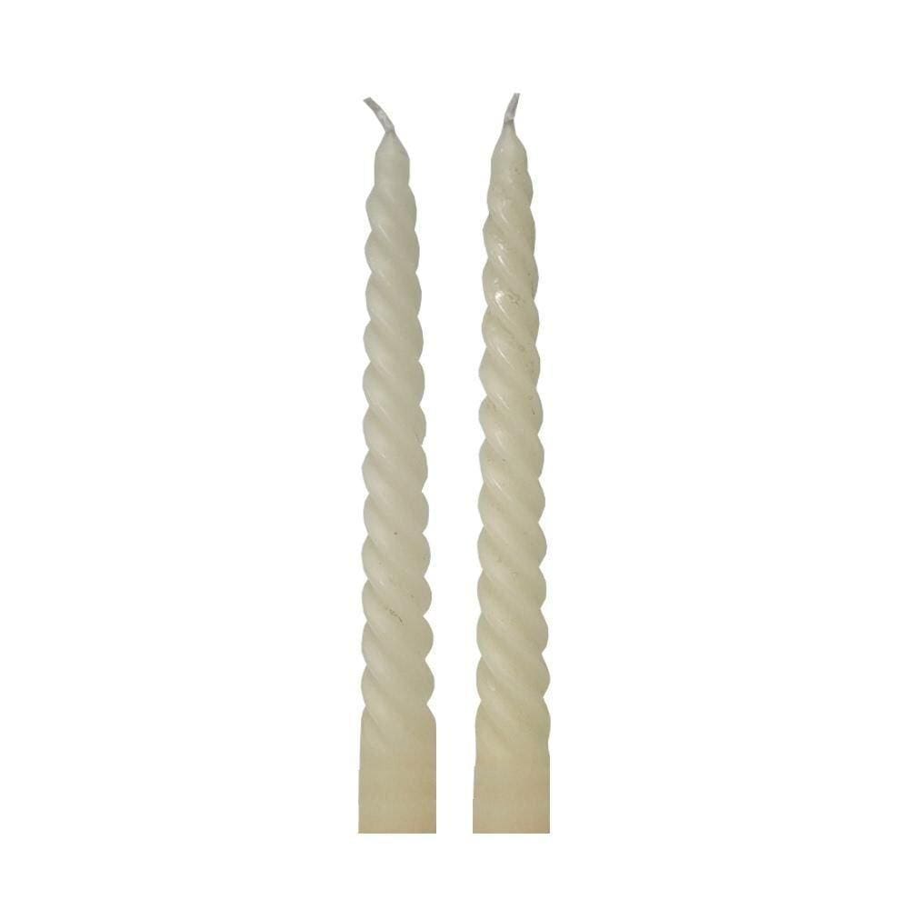 Kit Vela Espiral Off White com 2 unidades - A\CASA