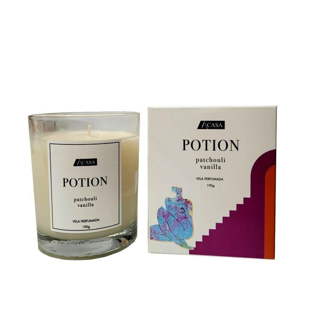 Vela Perfumada Potion Patchouli e Vanilla 190g - A\CASA