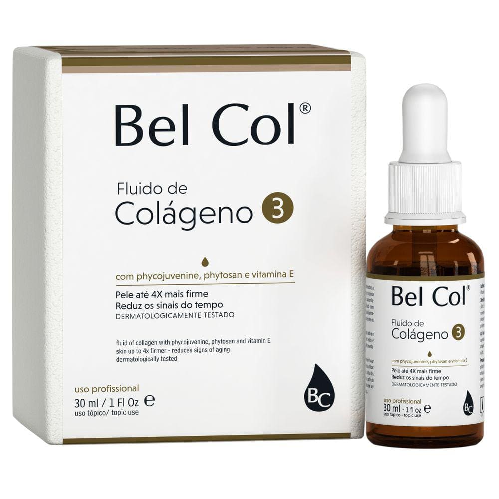 Bel Col 3 - Fluido De Colágeno Peles Desidratadas 30 ml