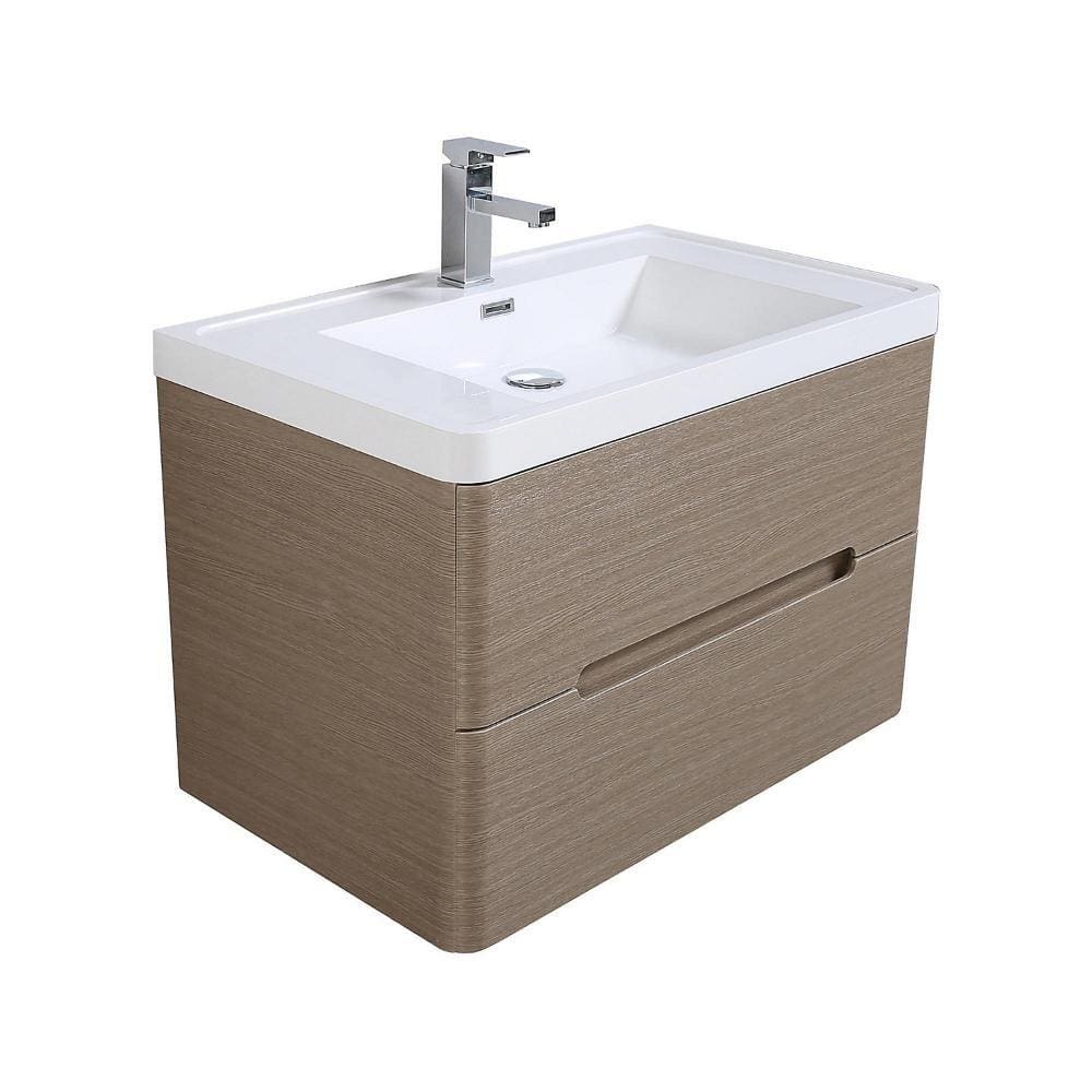 Móvel Banheiro River 80cm Taupe Sensi Dacqua