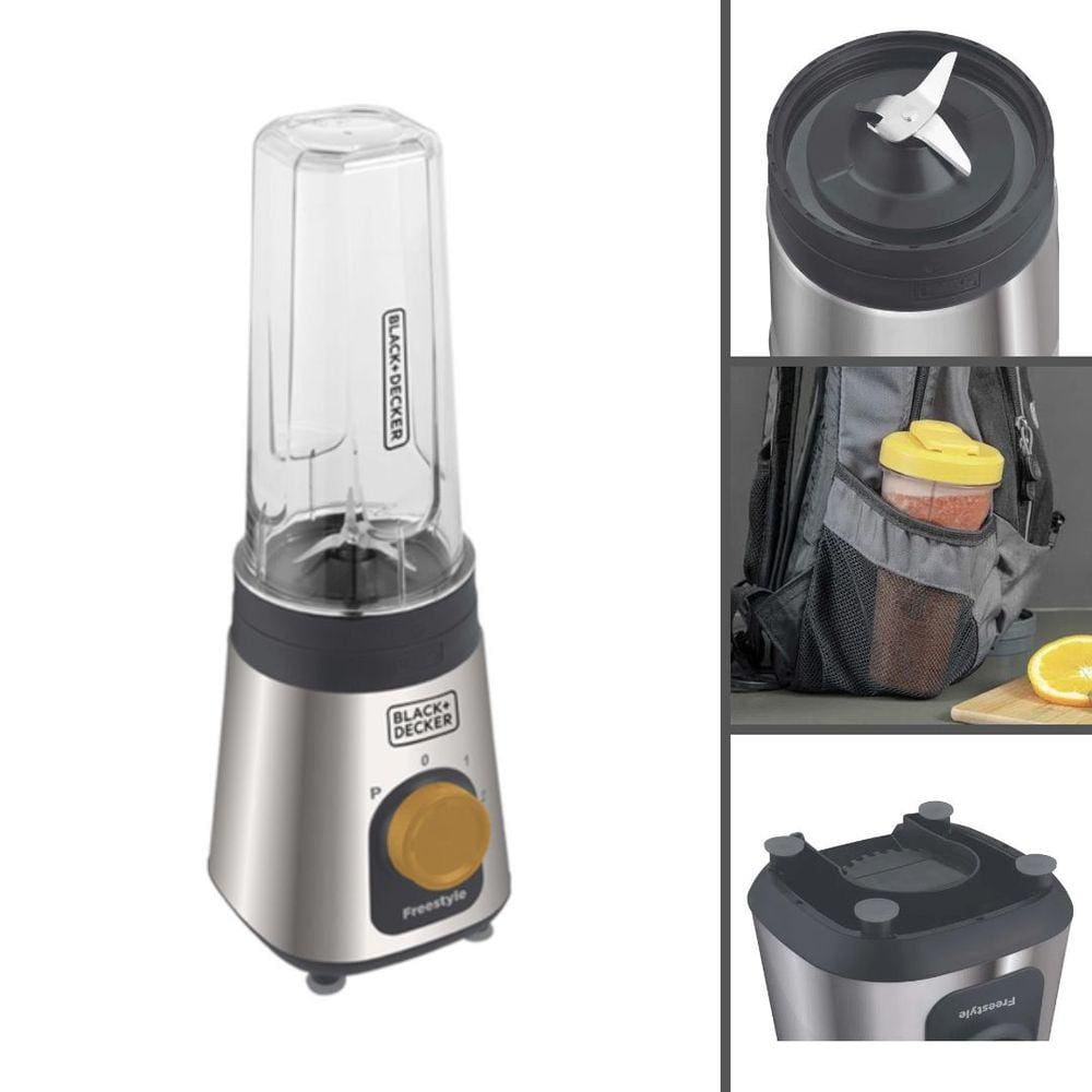 Liquidificador e Processador de Alimentos Black Decker Freestyle Lp320 - Prata - 110v