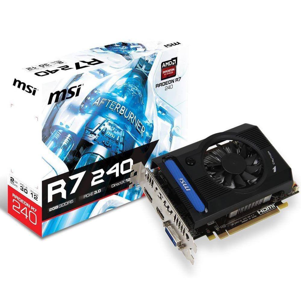 Placa de video radeon r7 250 oc 2gb amd r7250 oc 2gd3 asus | Pontofrio