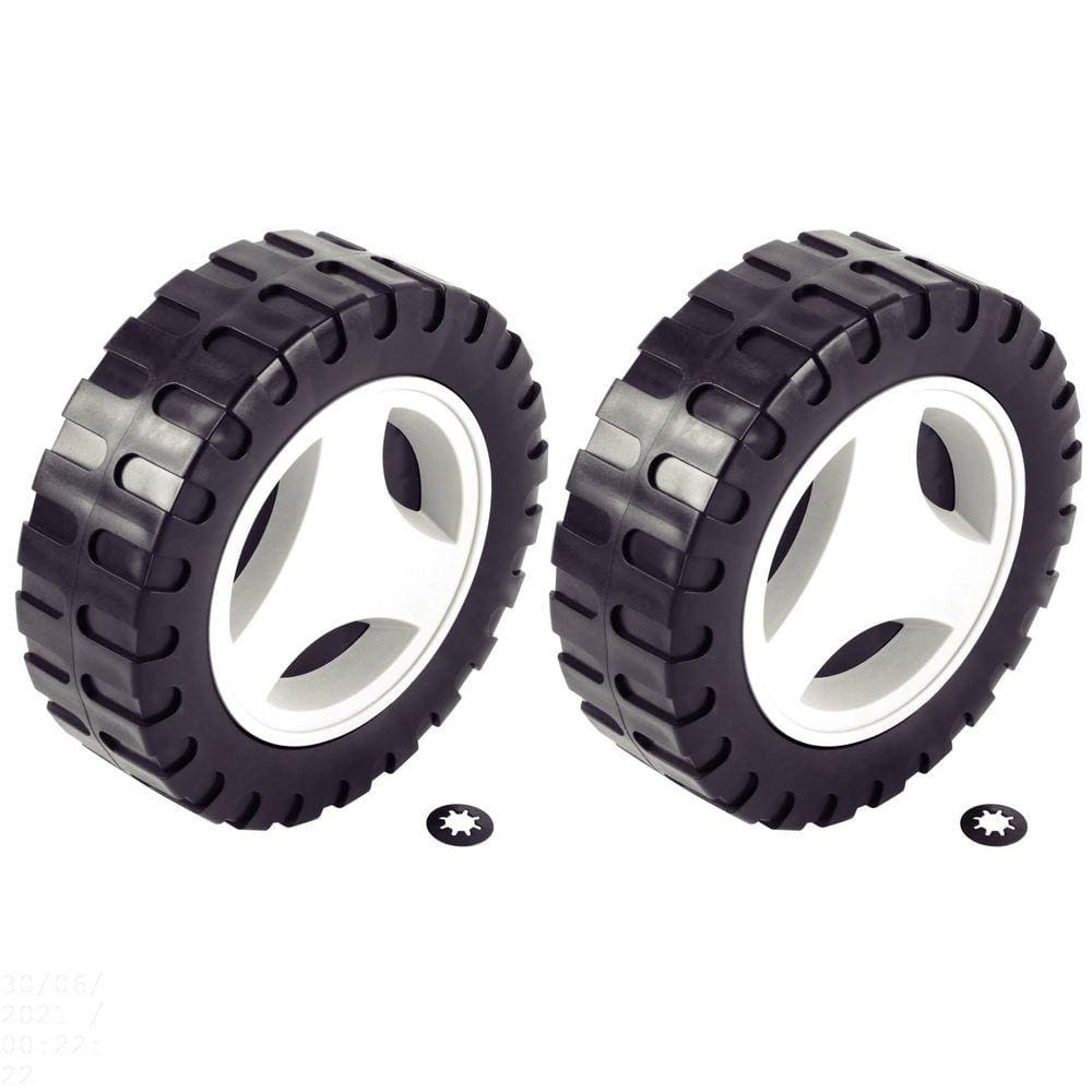 Roda Menor Ø 140 mm e Calota Plástica Tramontina (2 un.) para Cortador de Grama CE35M2 e CE35P Tramontina