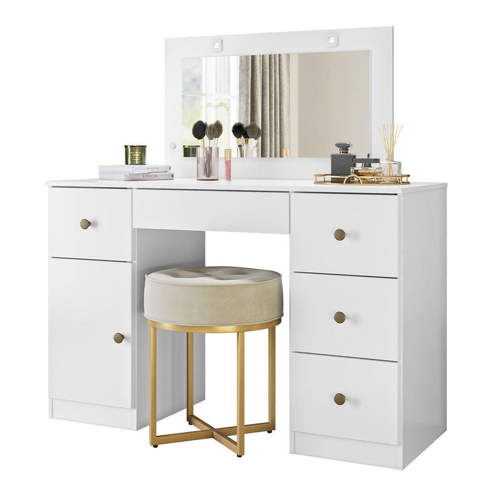 Cômoda Penteadeira Camarim Sonhos Branco Moval