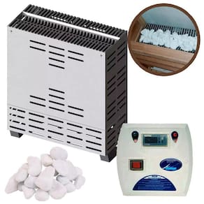 Gerador de Calor Sauna Seca 7,5KW Até 15 M³ c/ Quadro Digital e Pedras Dolomitas SODRAMAR