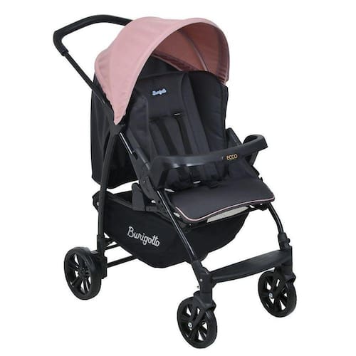 imagem-Carrinho De Bebê Ecco Cz Rosa Até 15 Kg - Burigotto