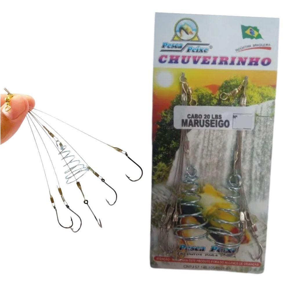 Chuveirinho Pesca Peixe Cabo de Aço 20 lbs  - Nº12 Maruseigo