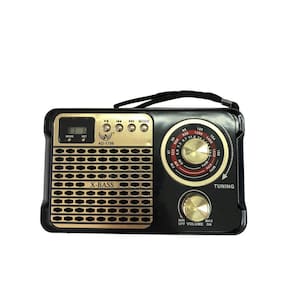 Rádio Retro Altomex Bluetooth Com Relógio Am Fm