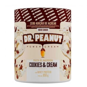 Pasta De Amendoin Cookies & Cream Com Whey Isolado Dr Peunut