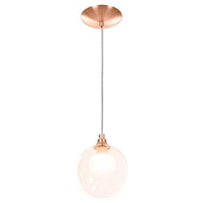 Lustre Pendente New Cobre Harmony Bolinha Ambar