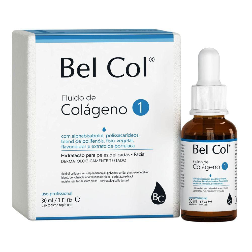 Bel Col 1 Fluido De Colágeno Pele Sensívei E Delica 30 ml