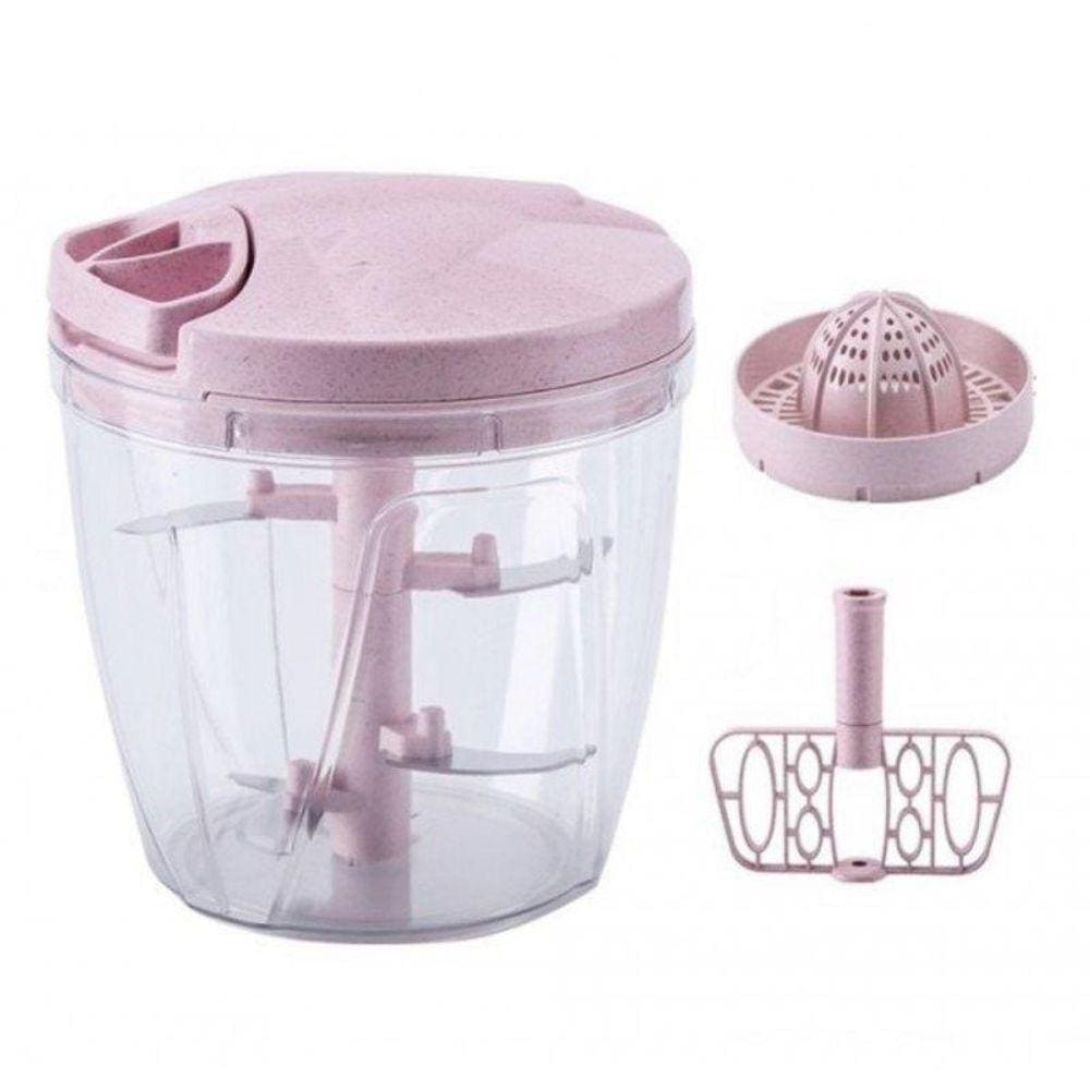 Processador De Alimentos Manual 3X1 Magic Mixer - Rosa Gh405