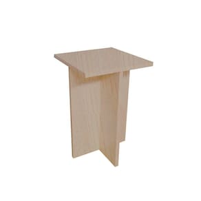 Banco Tampo Quadrado 45 Cm Trovarelli Madeirado