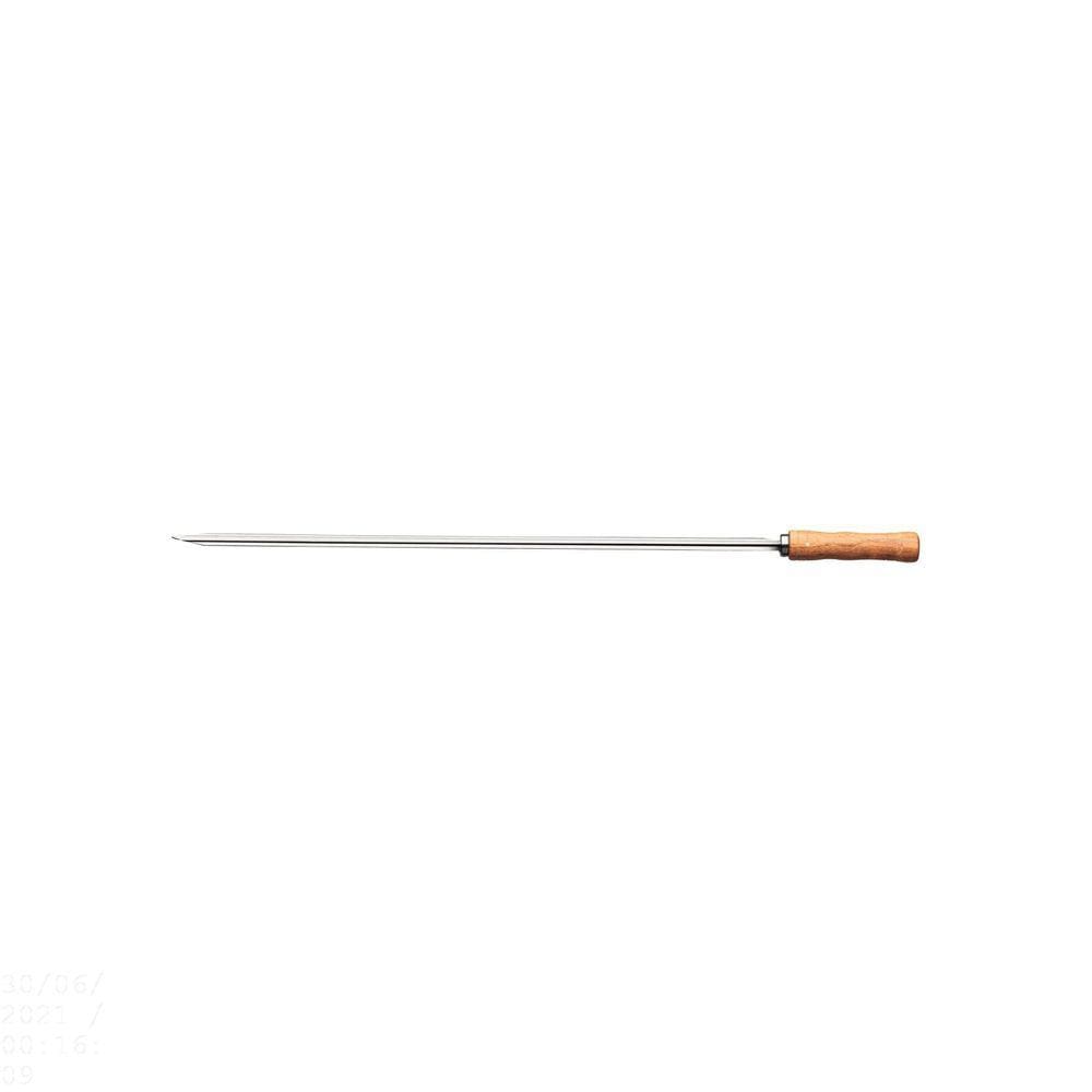 Espeto para Churrasco Tramontina com Lâmina em Aço Inox e Cabo de Madeira 65 cm Tramontina