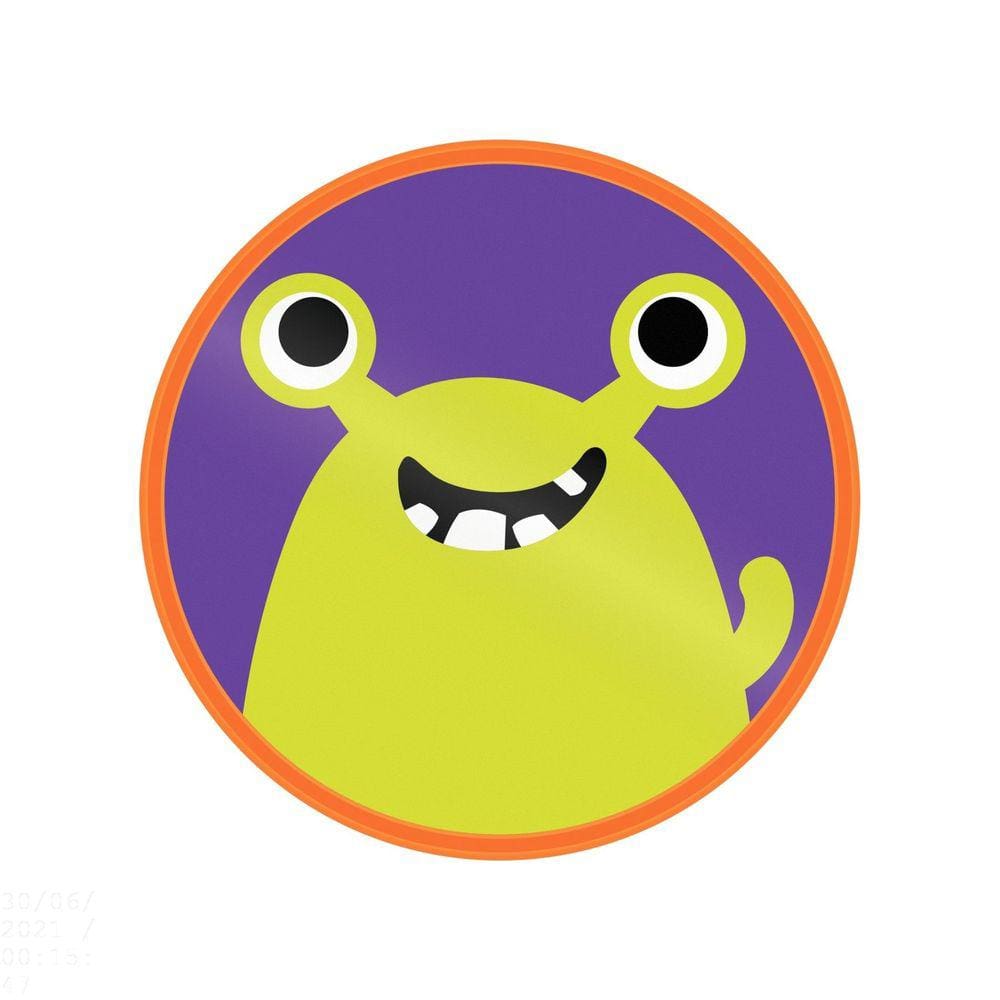 Prato Infantil Tramontina Lirous em Polipropileno Laranja Tramontina