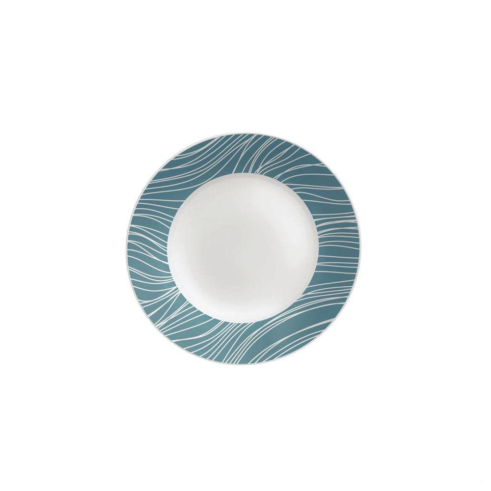 Prato Raso Tramontina Clarice em Porcelana Decorada 25 cm Tramontina