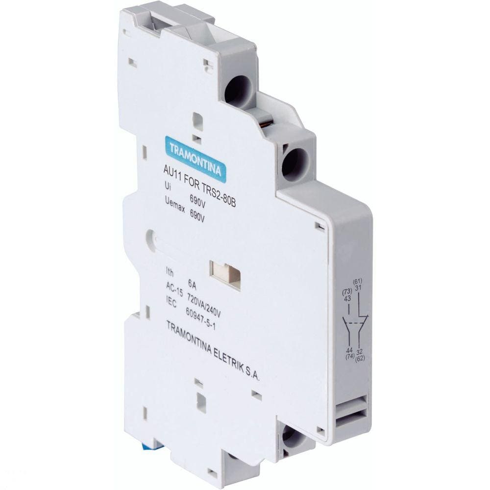 Contator Lateral Tramontina AU11 para Disjuntor Motor TRS2-80B Tramontina