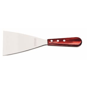 Espátula raspador 5" Tramontina em Aço Inox e Cabo Madeira Tratada Polywood Tramontina