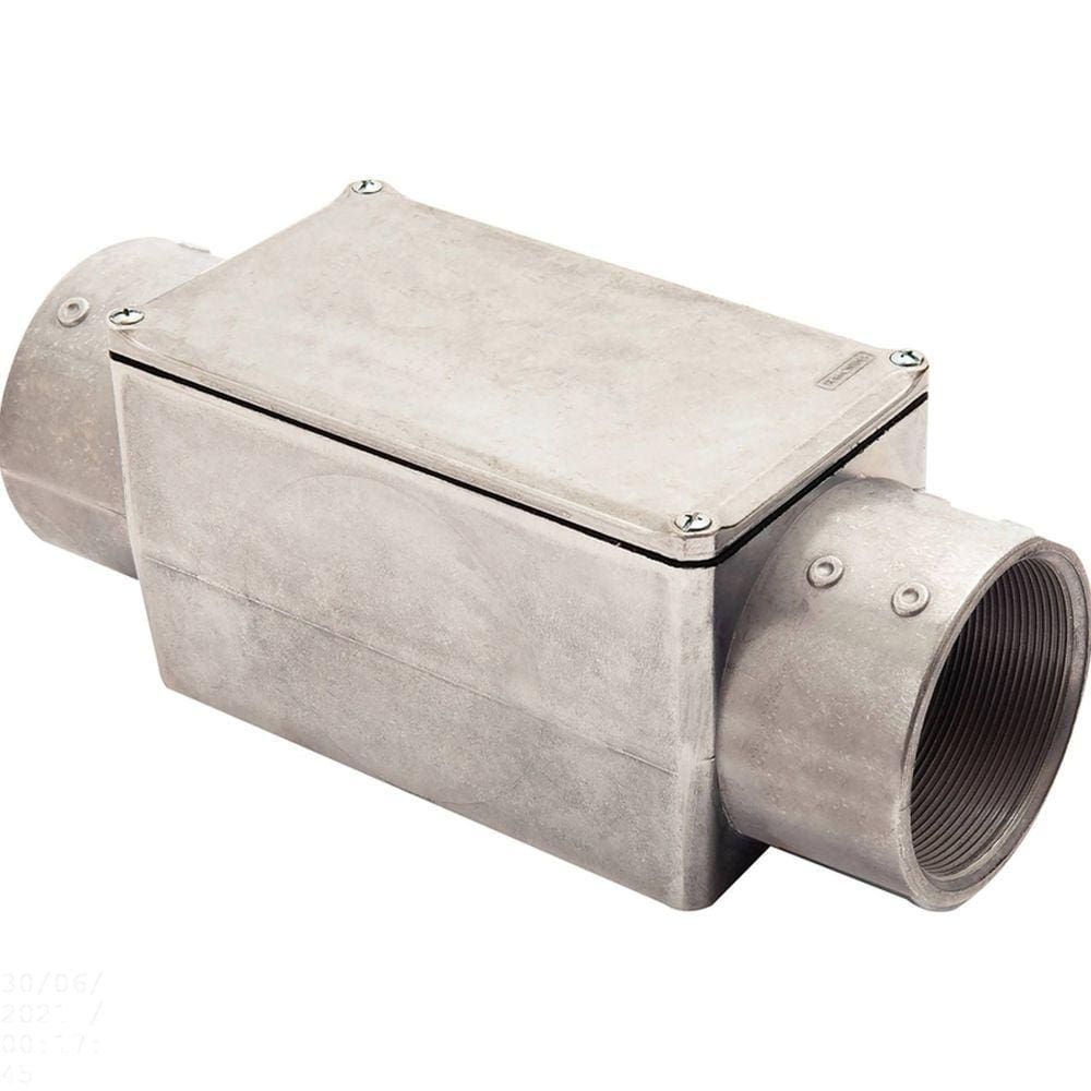 Condulete fixo 3" tipo "C" - com tampa / rosca BSP / sem pintura Tramontina