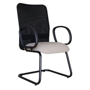 Cadeira Para Sala De Reunião Com Tela Mesh Peruggia Cinza