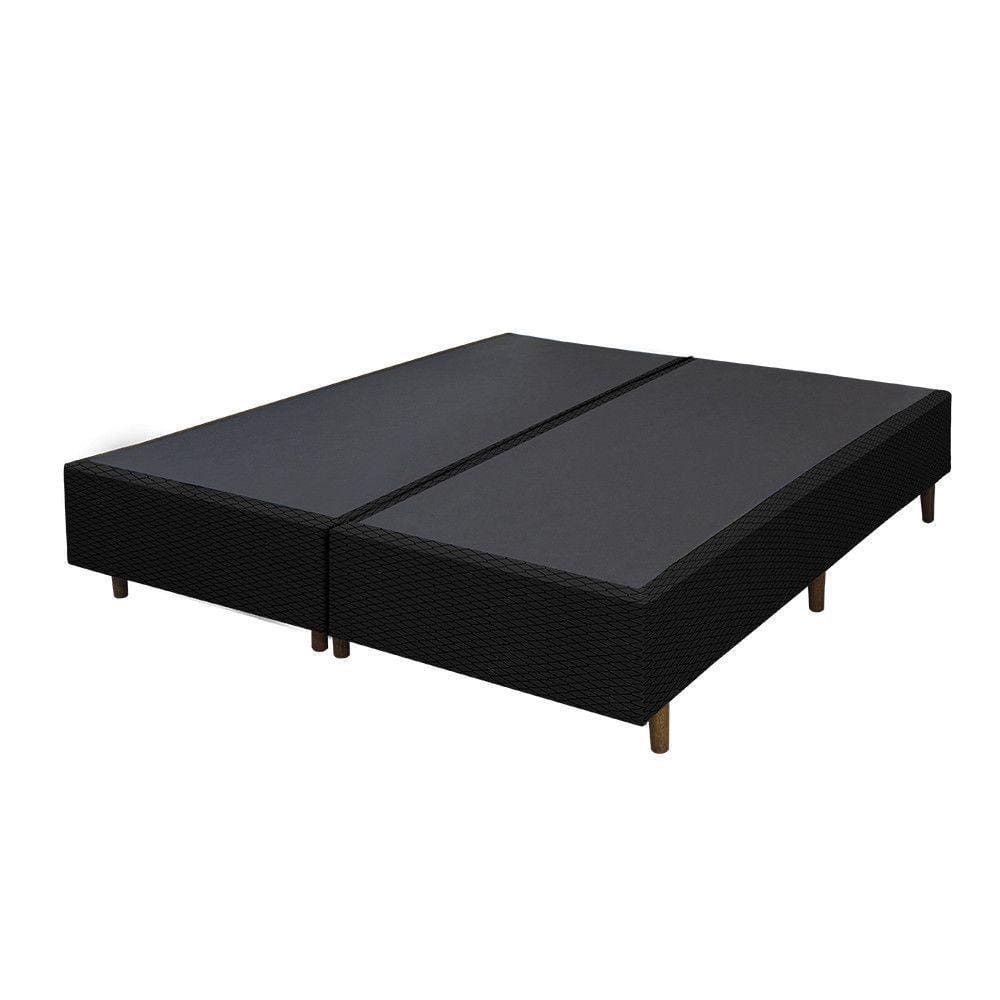 Base Box Simbal Milano 158x198x30 Darom Móveis Preto