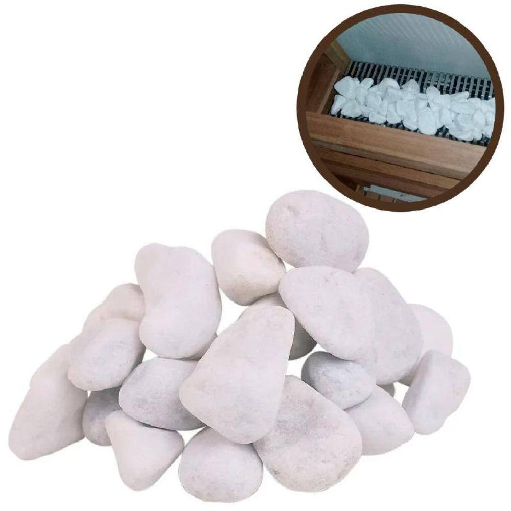 Pedra para Sauna Seca Pacote 5,0 KG Tipo Dolomita SODRAMAR