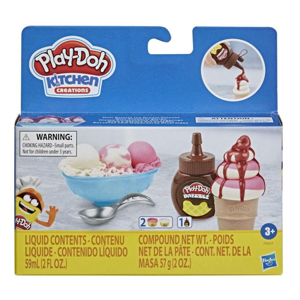 Kit Massinha Play Doh Cobertura De Sorvete - Hasbro F0654