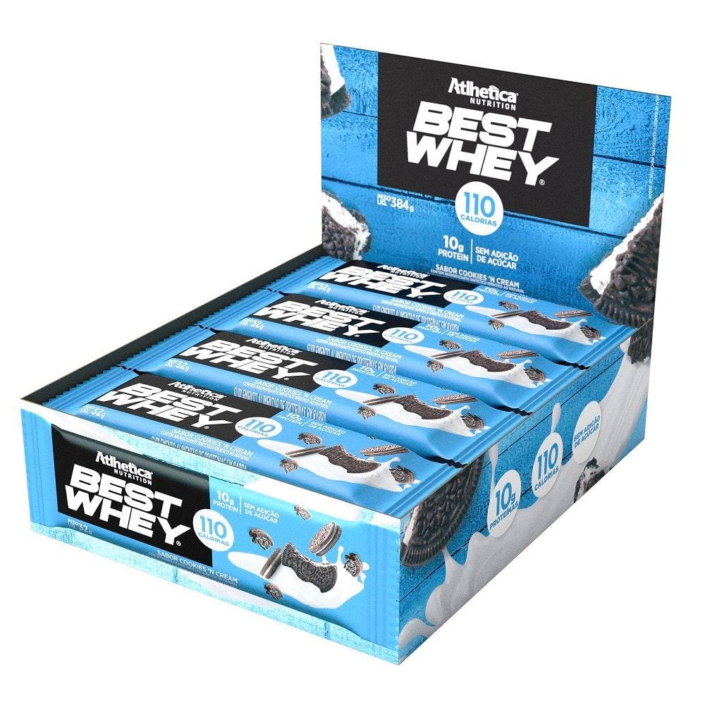 Best Whey Bar Caixa 12x30g Atlhetica Nutrition Best Whey Bar Caixa 12x30g