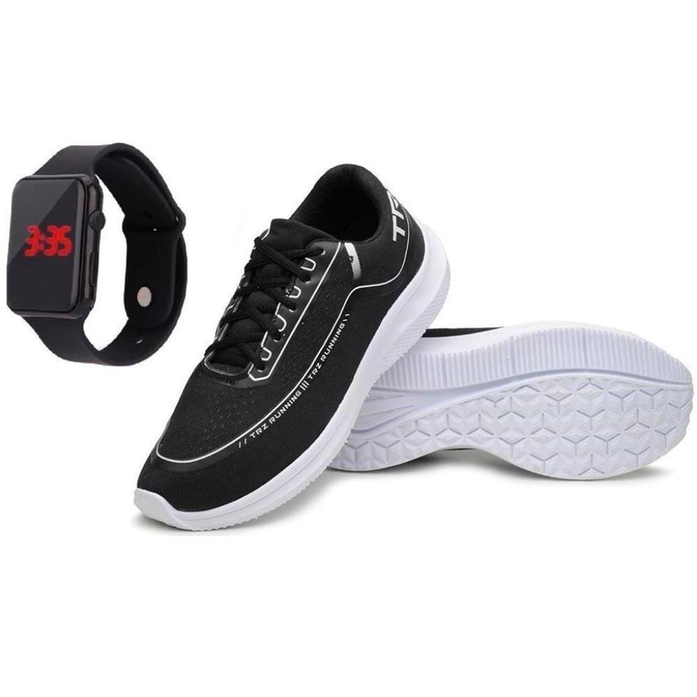 Kit Tênis Caminhada Masculino + Relógio Digital Estilo