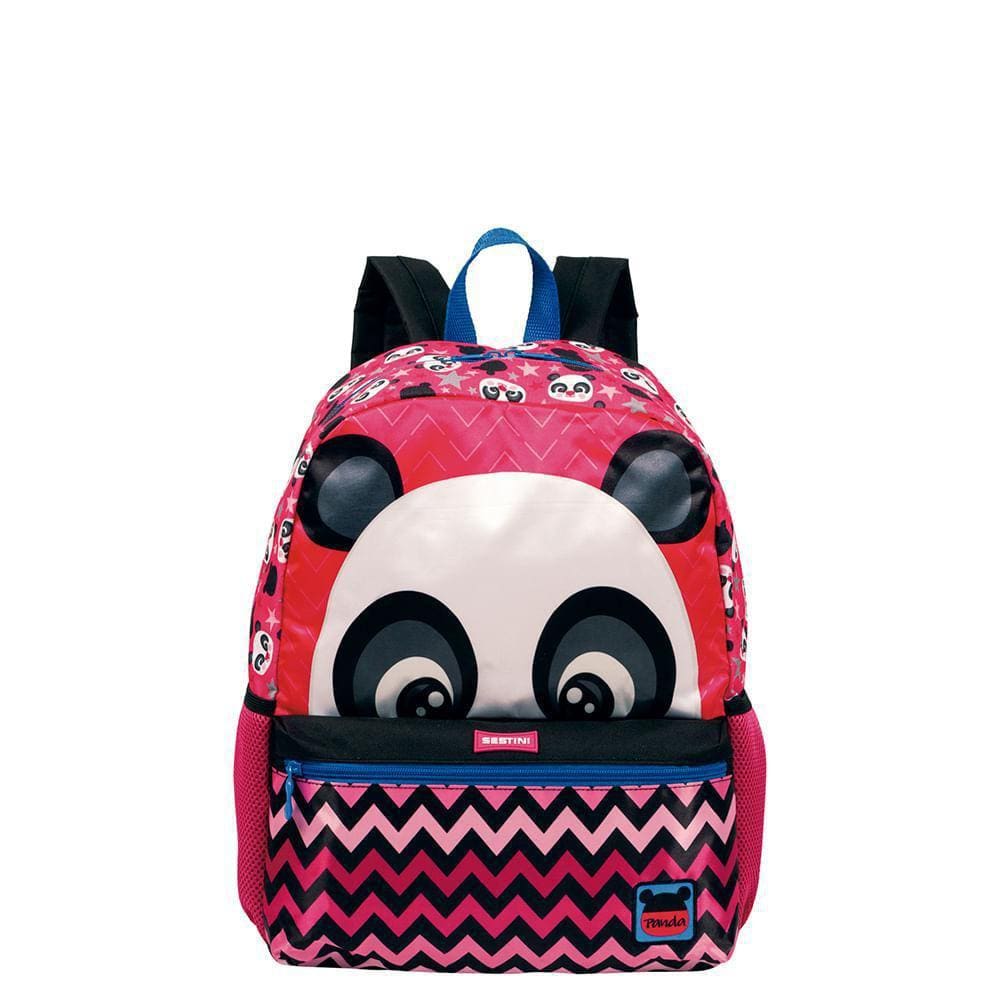 Mochila Grande Sestini 21M Plus Panda Colorida