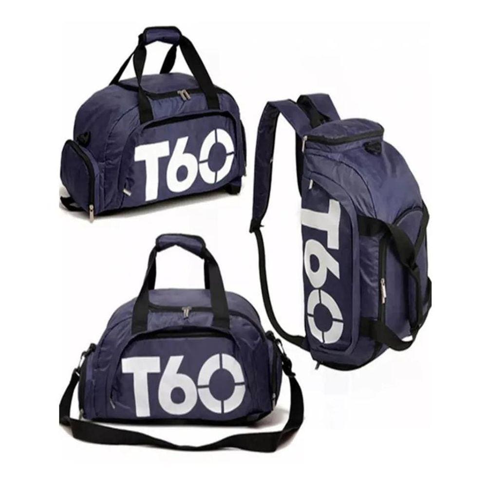 Bolsa Mala T60 Academia Esportes Porta Tenis De Treino Azul