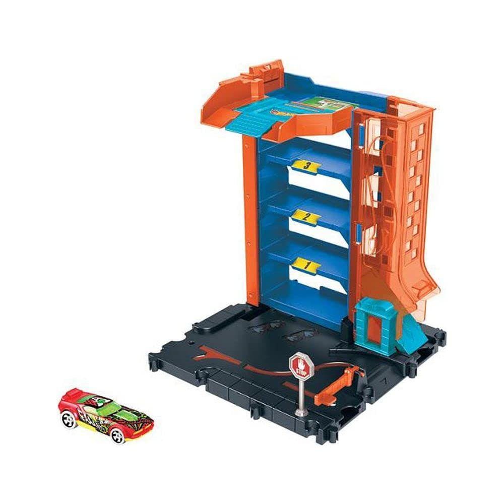 Pista de carrinhos hot wheels city montanha russa ataque do dino