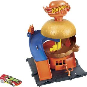 Pista De Corrida 380Cm Hot Wheels Com 2 Carrinhos- Multikids