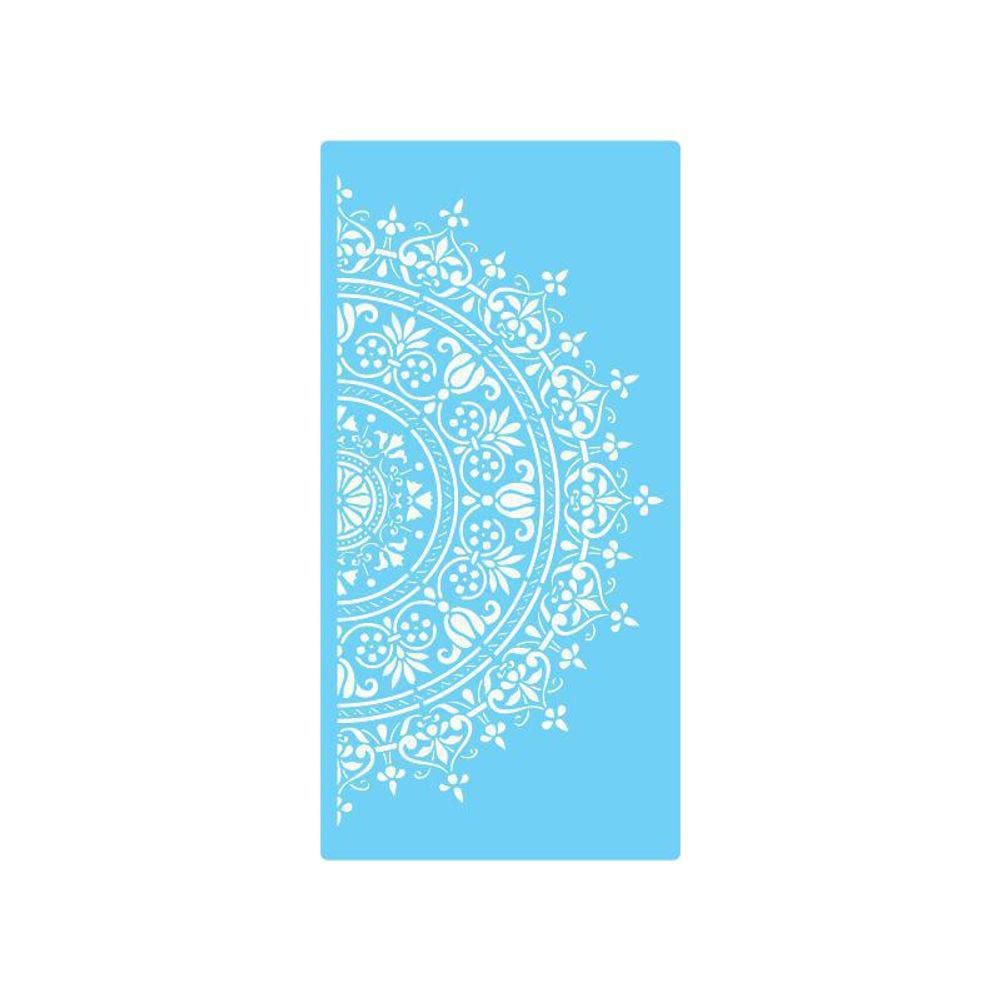 Stencil De Parede Tamako Mandala - 55 X 110Cm - Ref 646