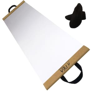Slide Board Branco Com Par De Sapatilhas E Luvas