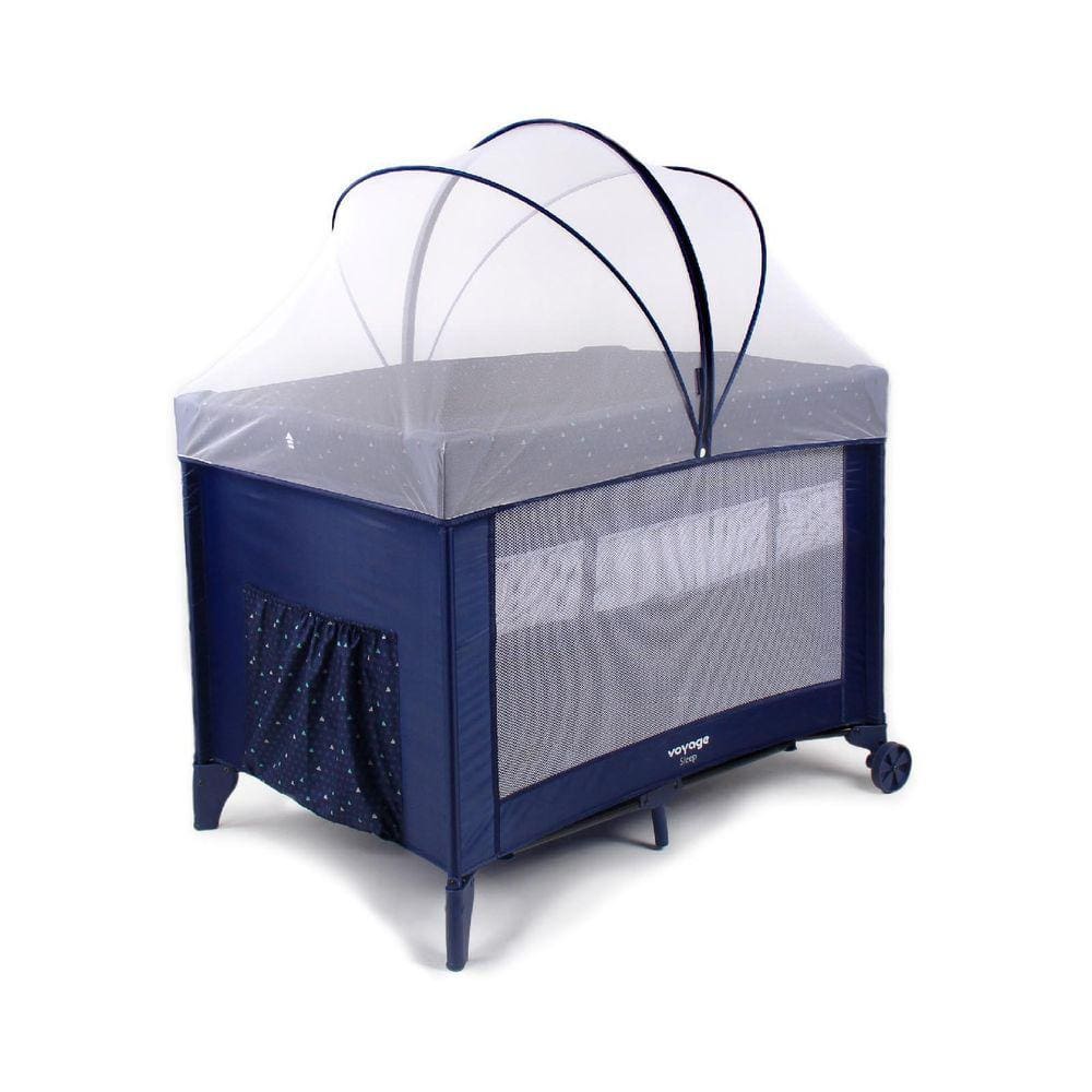 Berço Cercado Desmontável Sleep 0 A 18 Kg Azul