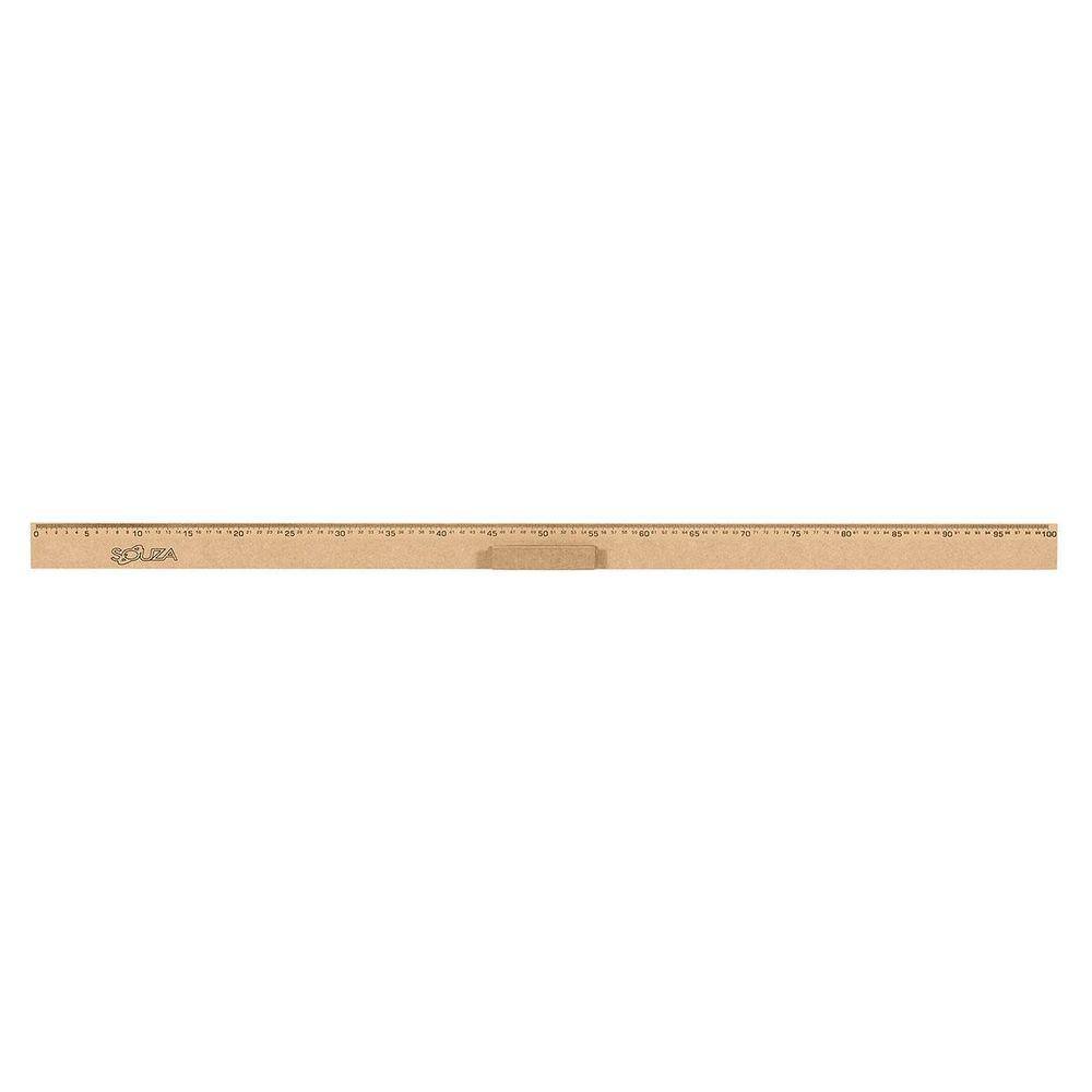 Régua De Madeira Mdf 100Cm Com Pegador - Souza - 1517