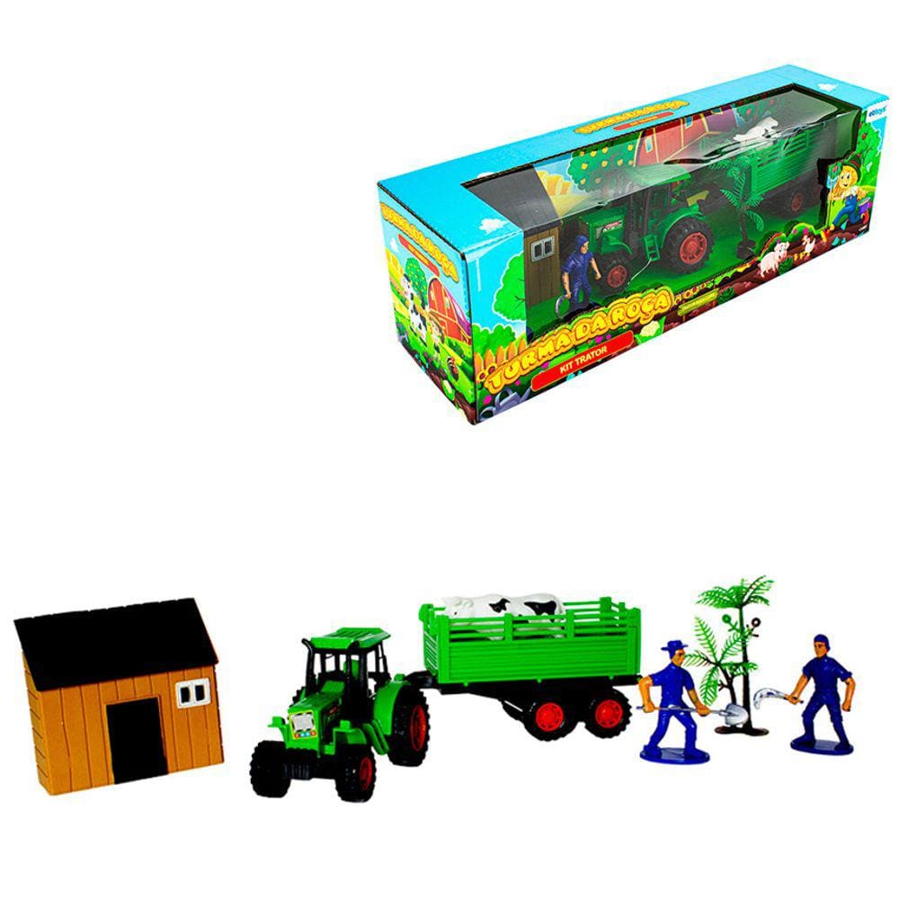 Kit Turma Da Roça Com 7 Peças Etitoys
