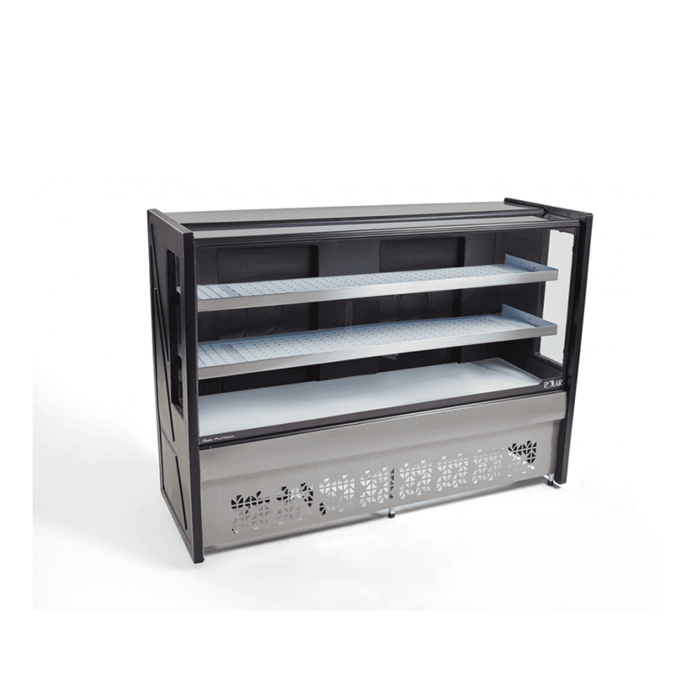 Balcão Refrigerado Polar 1 Placa Fria 1,25M Preto Platinum PBR 220v