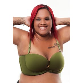 Sutiã Tomara Que Caia Plus Size Reforçado Com Alça Removível
