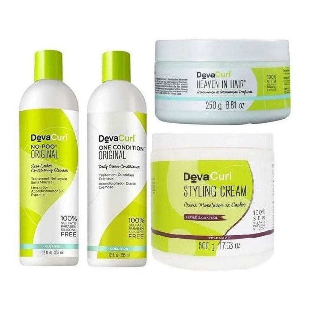 Deva Curl Kit Cabelos Cacheados home Care