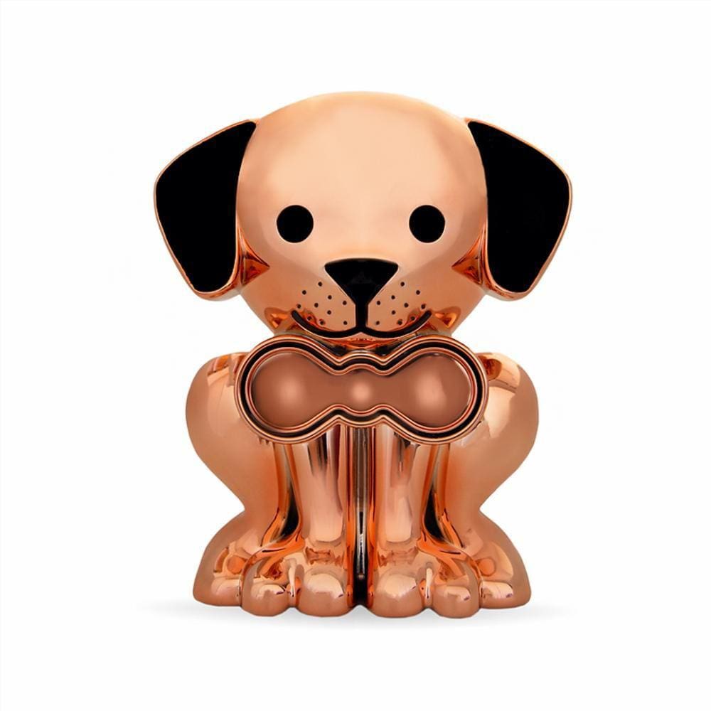 Relicário Porta Lembranças Rose Gold Cachorrinho Pet Memory