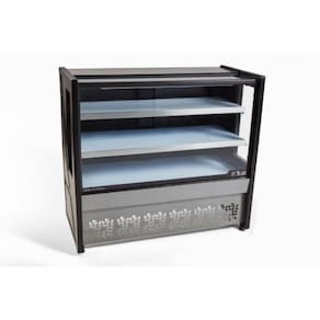 Vitrine Natural Polar 1,25M Preto Platinum PVN