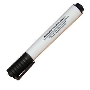 Caneta Para Quadro Branco Preto Ponta Redonda Brw 01Un