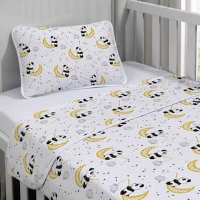 Jogo de Cama Malha Tecebem Baby  Iris 3 Pçs Branco
