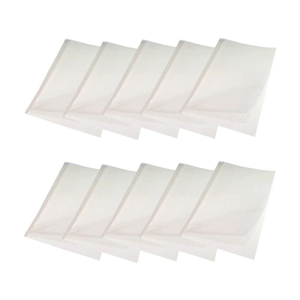 Kit 50 Capas Encadernação Térmica Até 90 Folhas A4 Branca