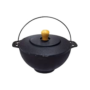 Panela Polenteira de Ferro Fundido com Tampa Ferro 26cm 5L