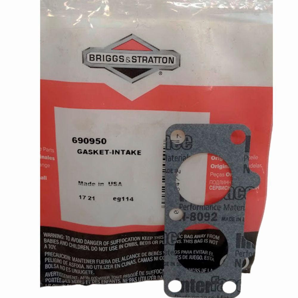 Junta Tubo Admissão Carburador Para Motor MT Vanguard 23HP Briggs & Stratton 690950