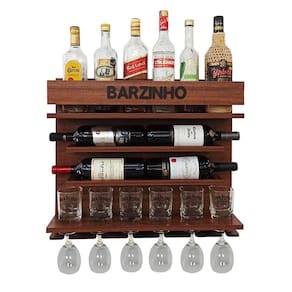 Adega De Vinho De Parede Com Barzinho - Barzinho Imbuia
