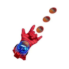 Luva Homem Aranha Luz E Som Lança Discos Vingadores